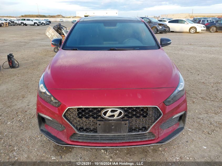 2020 Hyundai Elantra Gt N Line VIN: KMHH55LCXLU122848 Lot: 12128251