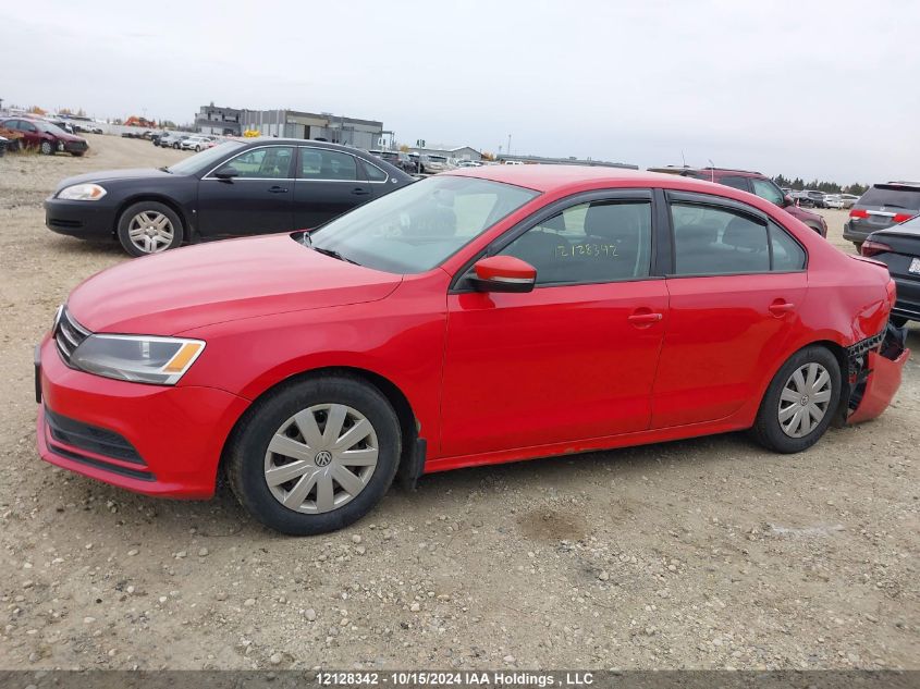 2015 Volkswagen Jetta Sedan VIN: 3VW2K7AJ1FM239384 Lot: 12128342