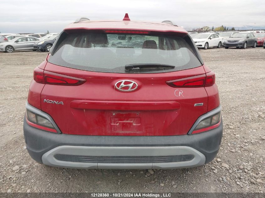 2022 Hyundai Kona Essential Awd Value Edition VIN: KM8K1CAB1NU869077 Lot: 12128360