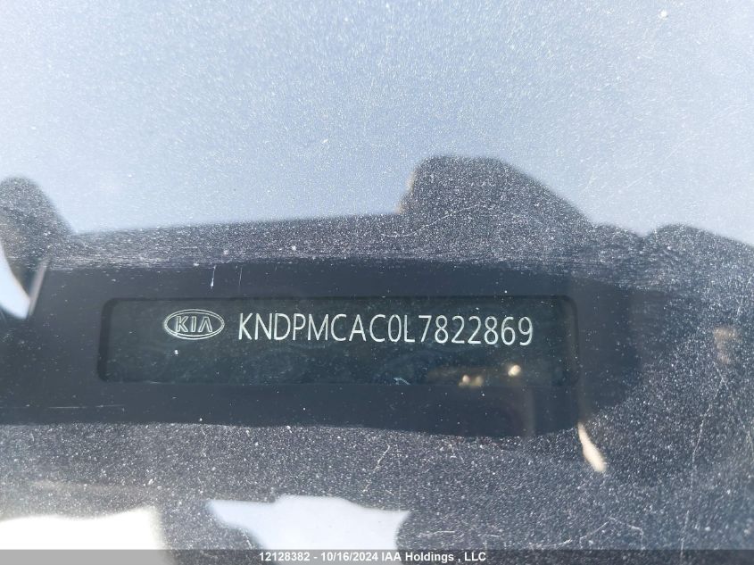 2020 Kia Sportage Lx VIN: KNDPMCAC0L7822869 Lot: 12128382