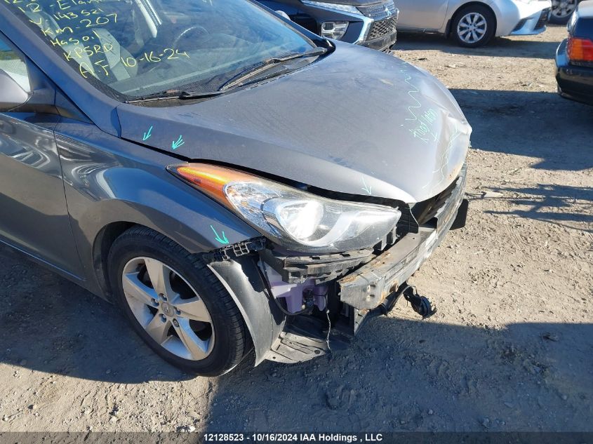 2012 Hyundai Elantra Gls VIN: 5NPDH4AE2CH143521 Lot: 12128523