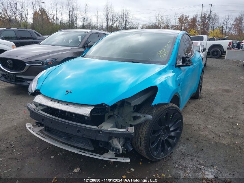 2022 Tesla Model Y VIN: 7SAYGDEF8NF462689 Lot: 12128650