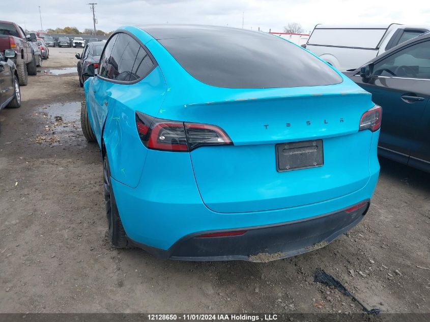 2022 Tesla Model Y VIN: 7SAYGDEF8NF462689 Lot: 12128650