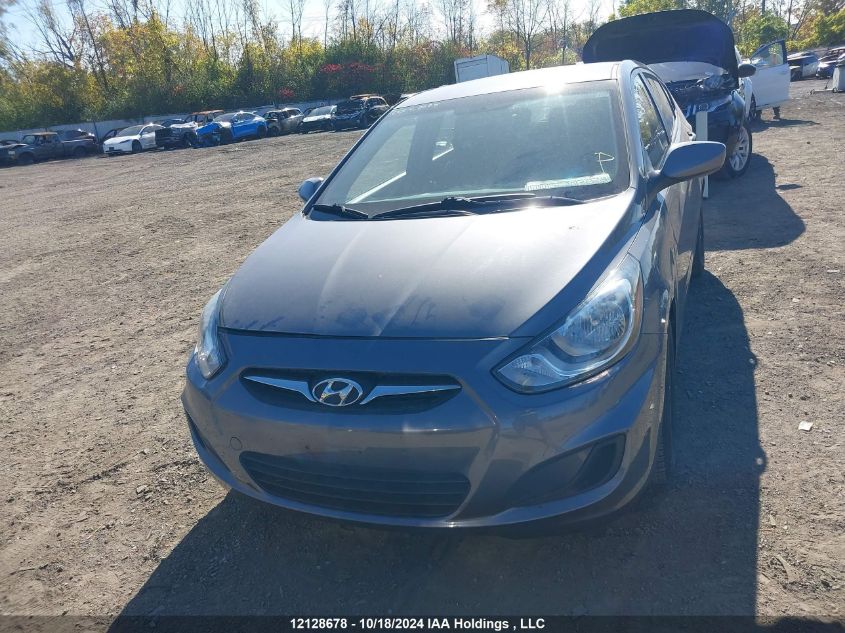 2013 Hyundai Accent Gls/Gs VIN: KMHCT5AE2DU118721 Lot: 12128678