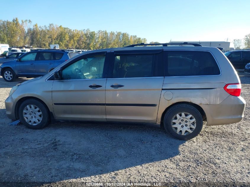 2007 Honda Odyssey Lx VIN: 5FNRL38297B505763 Lot: 12128688