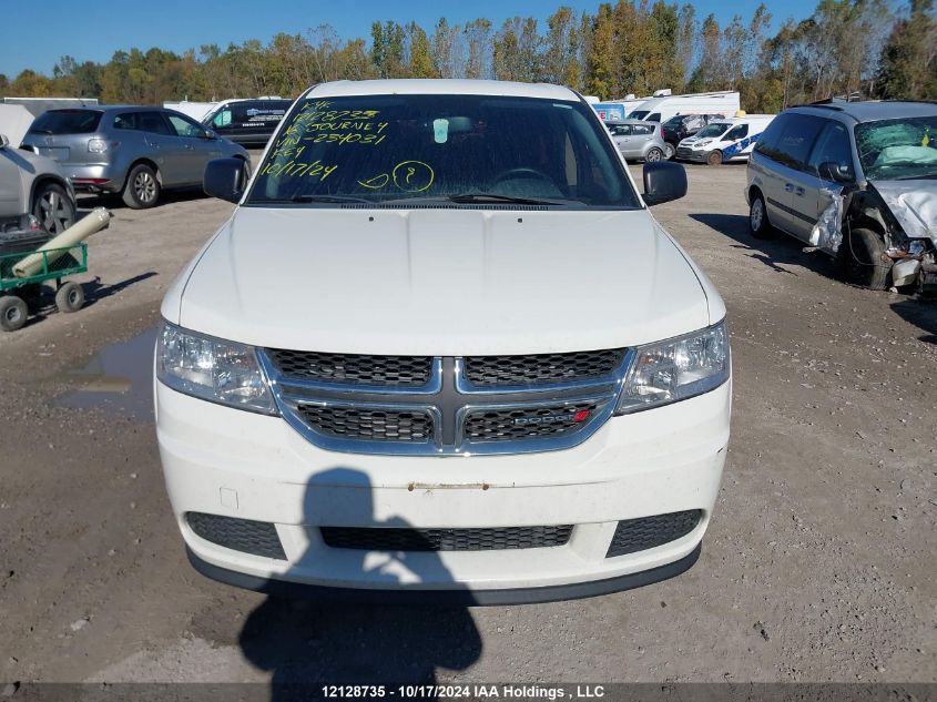 2016 Dodge Journey Cvp/Se Plus VIN: 3C4PDCAB4GT234031 Lot: 12128735