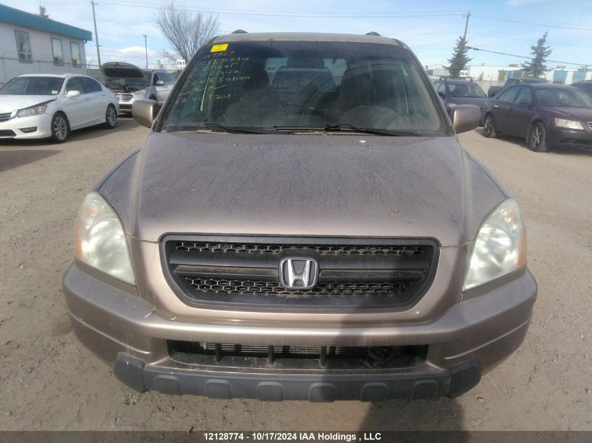 2003 Honda Pilot Ex VIN: 2HKYF18433H006042 Lot: 12128774