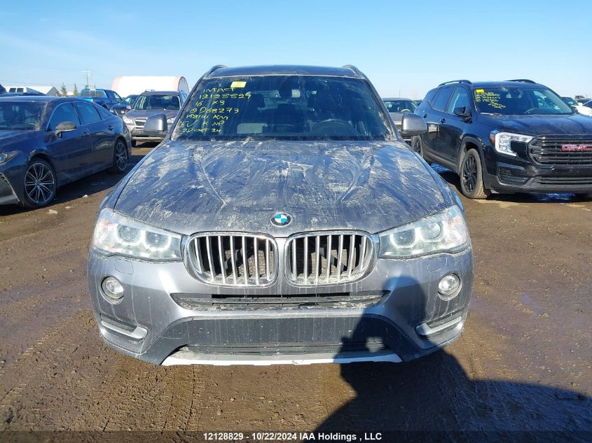 2016 BMW X3 VIN: 5UXWX9C52G0D68273 Lot: 12128829