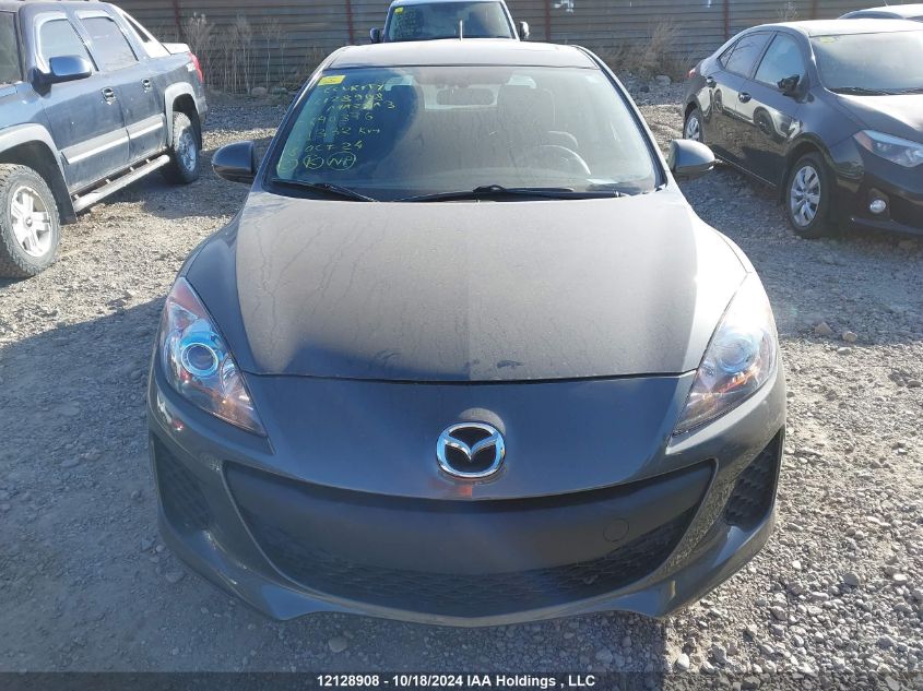 2012 Mazda Mazda3 VIN: JM1BL1L73C1640376 Lot: 12128908