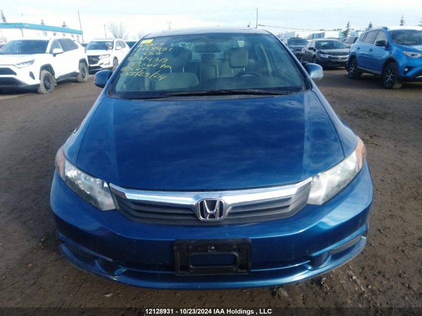 2012 Honda Civic Sdn VIN: 2HGFB2F56CH014313 Lot: 12128931