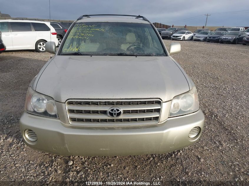 2003 Toyota Highlander VIN: JTEHD21A030020565 Lot: 12128935