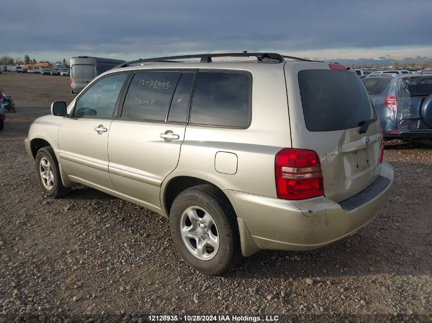 2003 Toyota Highlander VIN: JTEHD21A030020565 Lot: 12128935