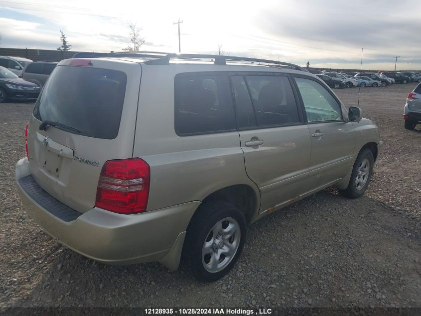 2003 Toyota Highlander VIN: JTEHD21A030020565 Lot: 12128935