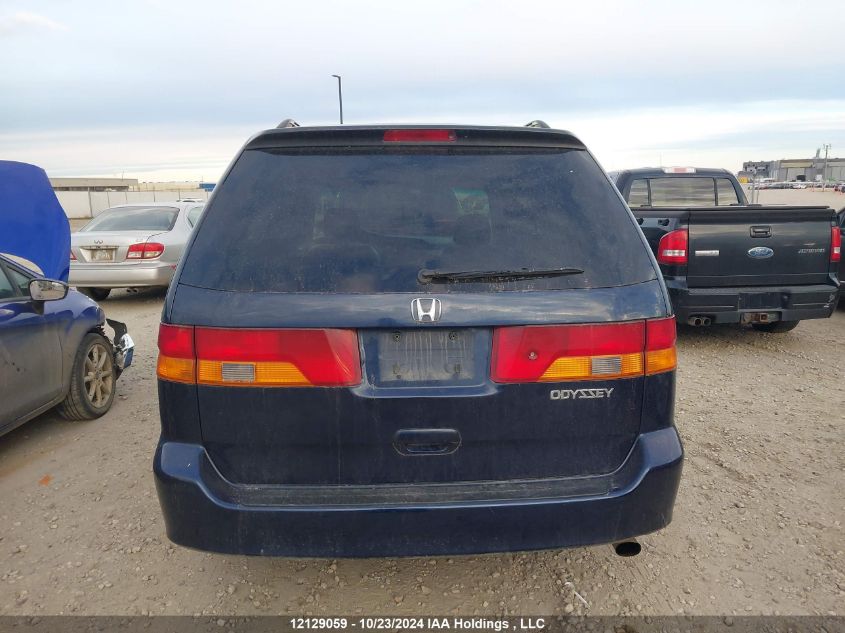 2004 Honda Odyssey VIN: 2HKRL18934H003717 Lot: 12129059