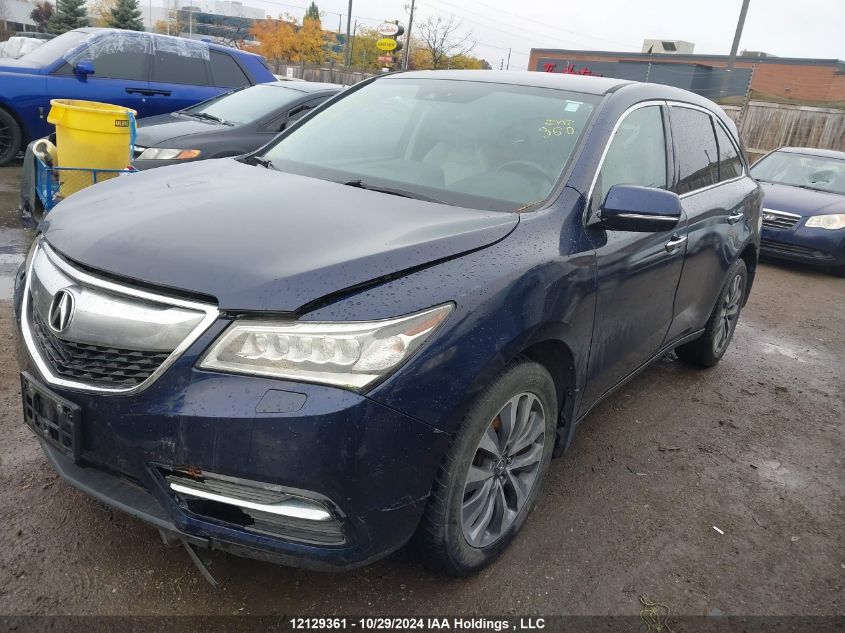 2014 Acura Mdx VIN: 5FRYD4H43EB503163 Lot: 12129361