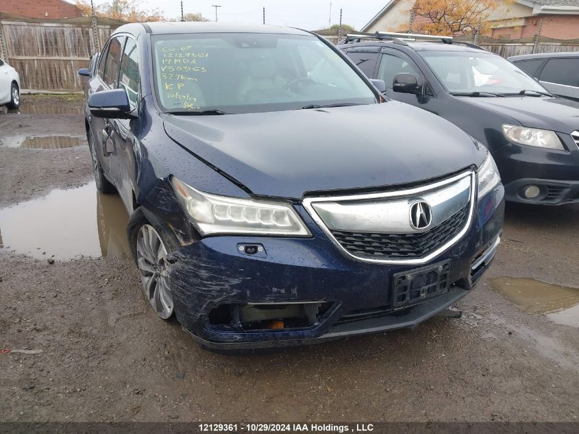 2014 Acura Mdx VIN: 5FRYD4H43EB503163 Lot: 12129361