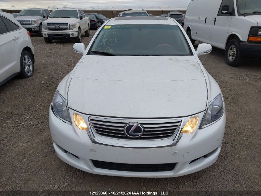 2010 Lexus Gs 450H VIN: JTHBC1KS4A5020582 Lot: 12129366