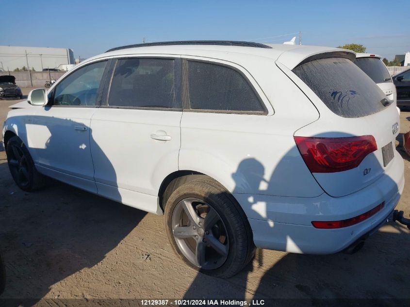 2015 Audi Q7 VIN: WA1WGCFE2FD012074 Lot: 12129387