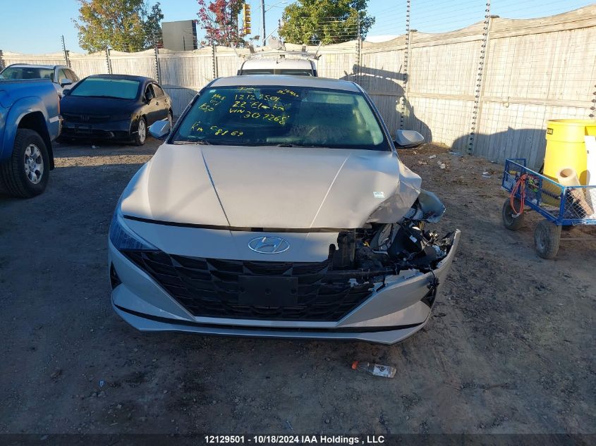 2022 Hyundai Elantra Sel VIN: KMHLM4AG8NU307268 Lot: 12129501