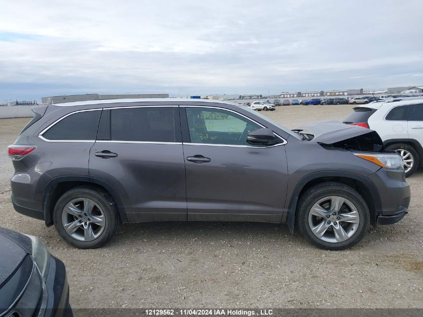 2014 Toyota Highlander Limited/Ltd Platnum VIN: 5TDDKRFH2ES061335 Lot: 12129562