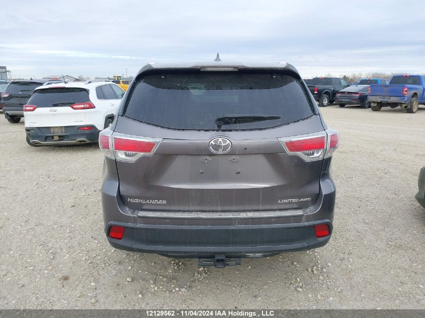 2014 Toyota Highlander Limited/Ltd Platnum VIN: 5TDDKRFH2ES061335 Lot: 12129562