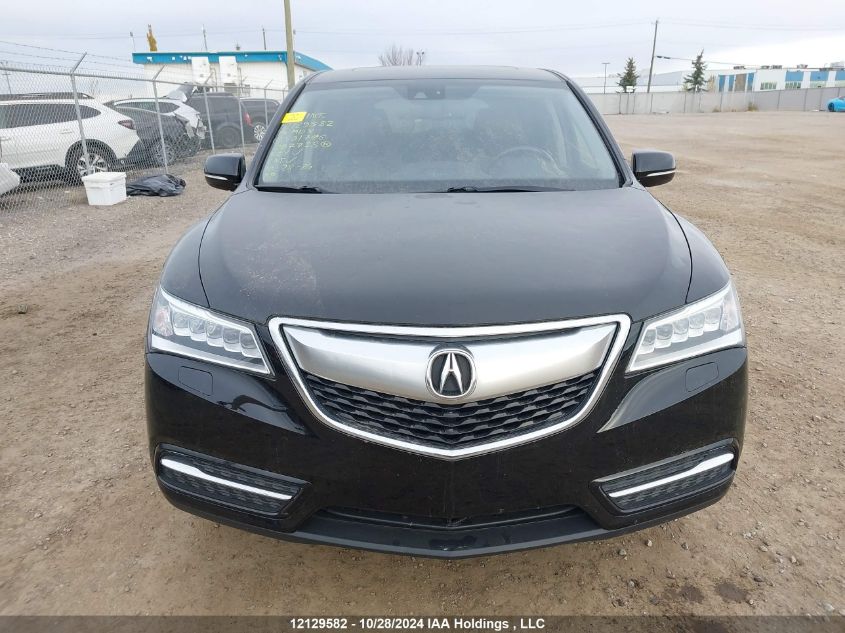 2014 Acura Mdx VIN: 5FRYD4H45EB501706 Lot: 12129582