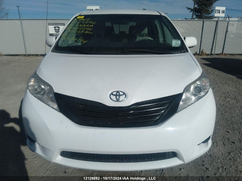 2014 Toyota Sienna VIN: 5TDZK3DC8ES473592 Lot: 12129592