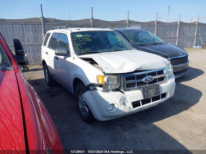2012 Ford Escape Xlt VIN: 1FMCU0D7XCKA19099 Lot: 12129631