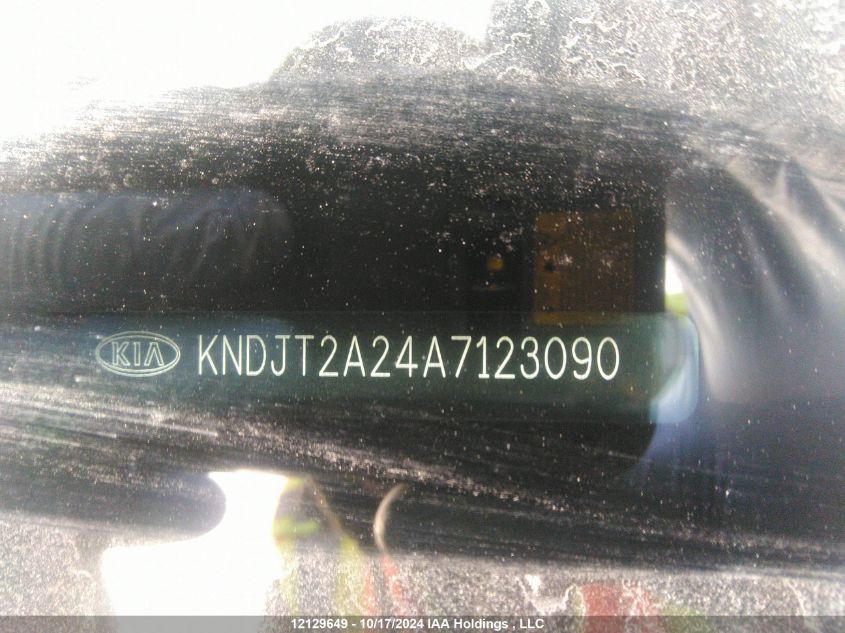 2010 Kia Soul VIN: KNDJT2A24A7123090 Lot: 12129649