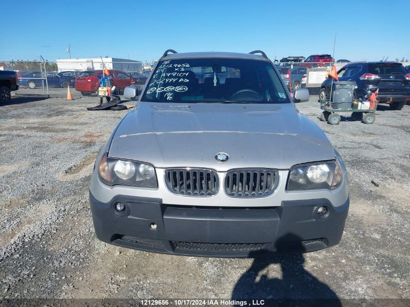 2005 BMW X3 VIN: WBXPA73485WA78104 Lot: 12129656