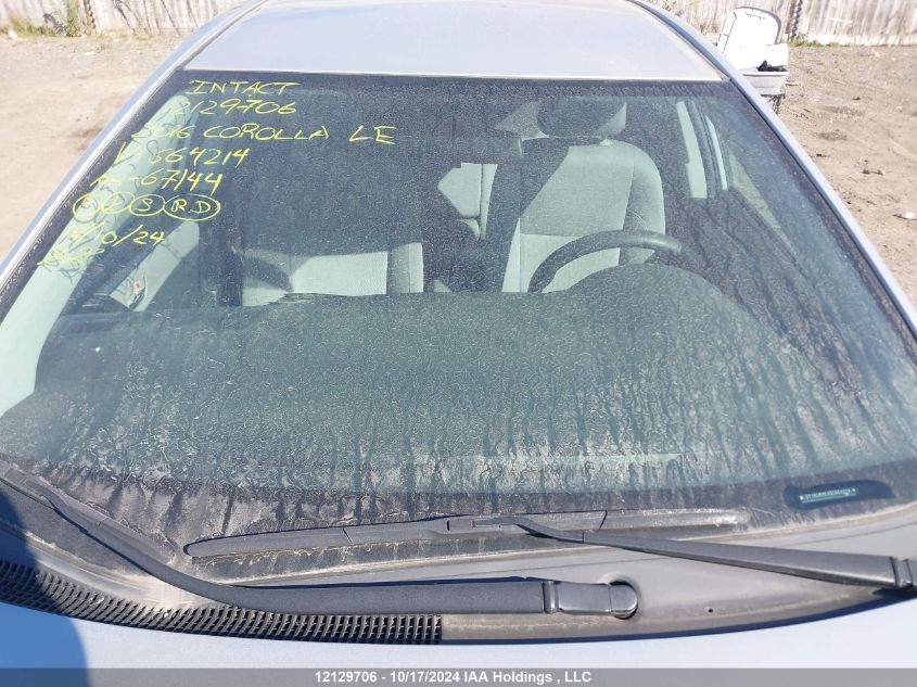 2016 Toyota Corolla VIN: 2T1BURHE3GC664214 Lot: 12129706