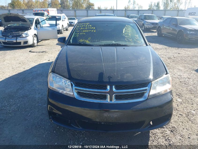 2013 Dodge Avenger Se VIN: 1C3CDZAB9DN668558 Lot: 12129818