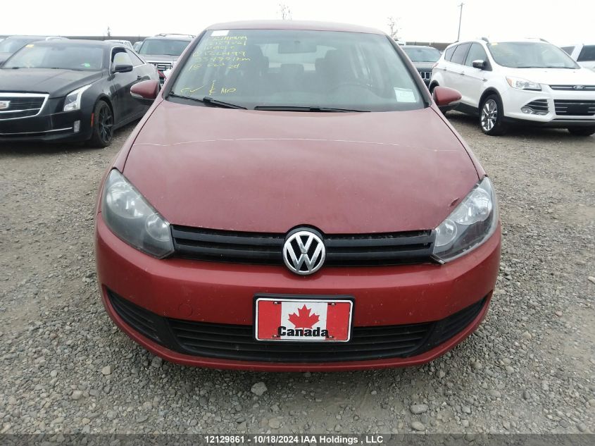 2010 Volkswagen Golf VIN: WVWCA7AJ0AW120499 Lot: 12129861