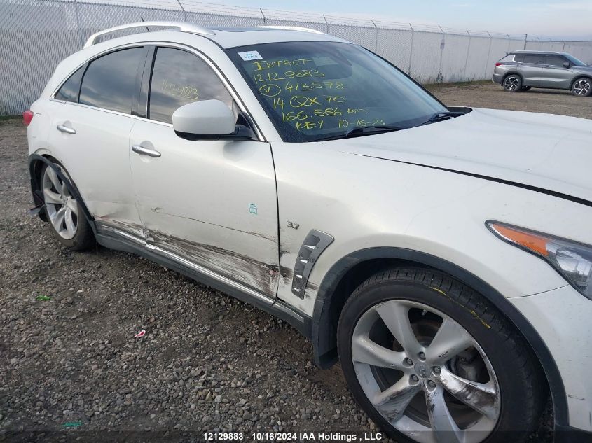 2014 Infiniti Qx70 VIN: JN8CS1MW5EM413578 Lot: 12129883