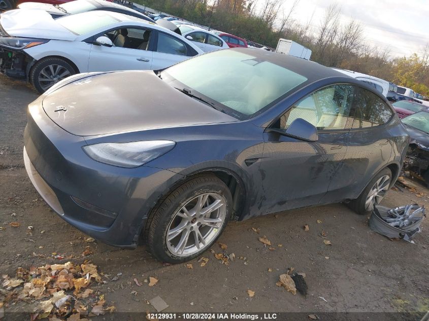 2020 Tesla Model Y VIN: 5YJYGDEE8LF046627 Lot: 12129931