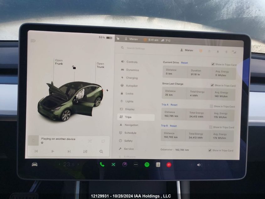 2020 Tesla Model Y VIN: 5YJYGDEE8LF046627 Lot: 12129931