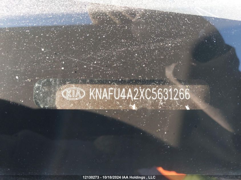 2012 Kia Forte VIN: KNAFU4A2XC5631266 Lot: 12130273