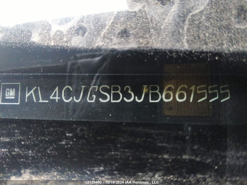 2018 Buick Encore VIN: KL4CJGSB3JB661555 Lot: 12130400