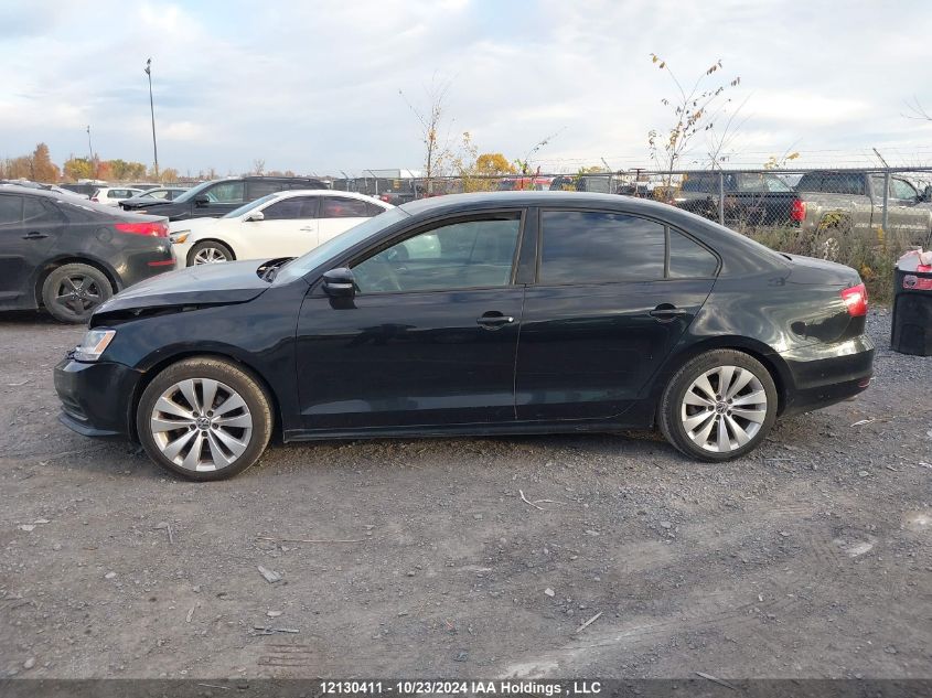 2015 Volkswagen Jetta Sedan VIN: 3VW1K7AJ4FM202888 Lot: 12130411