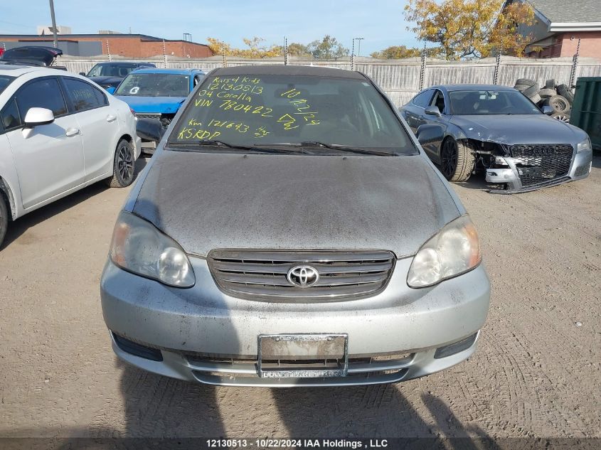 2004 Toyota Corolla Ce/Le/S VIN: 2T1BR32E54C780422 Lot: 12130513