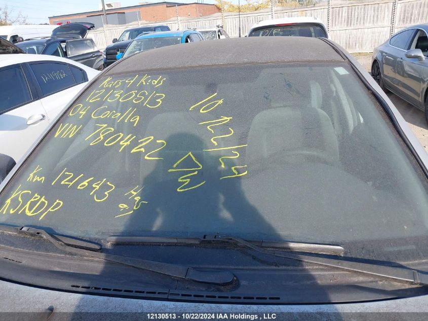 2004 Toyota Corolla Ce/Le/S VIN: 2T1BR32E54C780422 Lot: 12130513