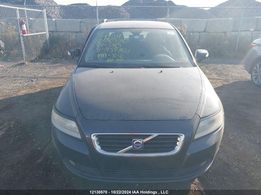 2009 Volvo S40 VIN: YV1MS382092459821 Lot: 12130570