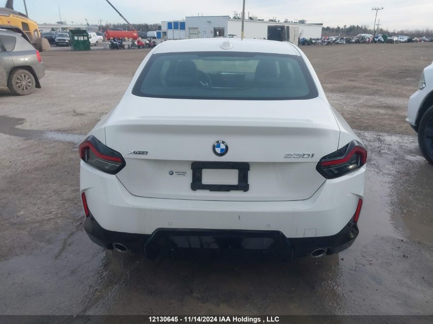 2023 BMW 230Xi VIN: 3MW33CM0XP8D12579 Lot: 12130645