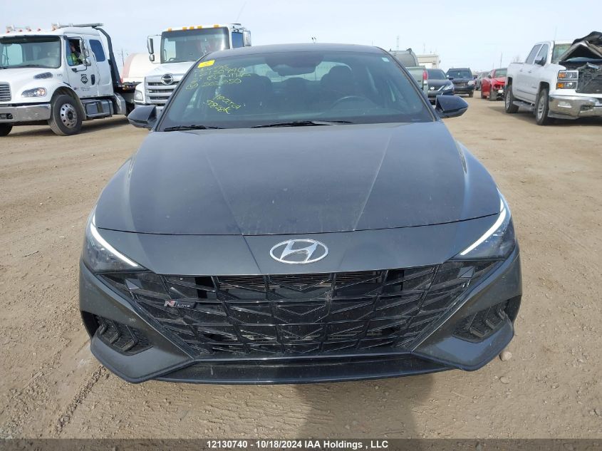 2021 Hyundai Elantra N Line VIN: KMHLR4AF1MU203650 Lot: 12130740