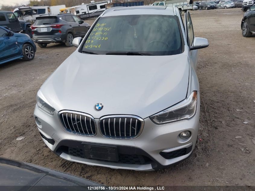 2017 BMW X1 VIN: WBXHT3C39H5F74330 Lot: 12130756