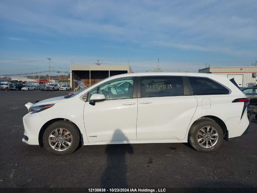 2021 Toyota Sienna Le/Xle/Xse/Limited/Platinum VIN: 5TDGSKFC4MS038713 Lot: 12130838