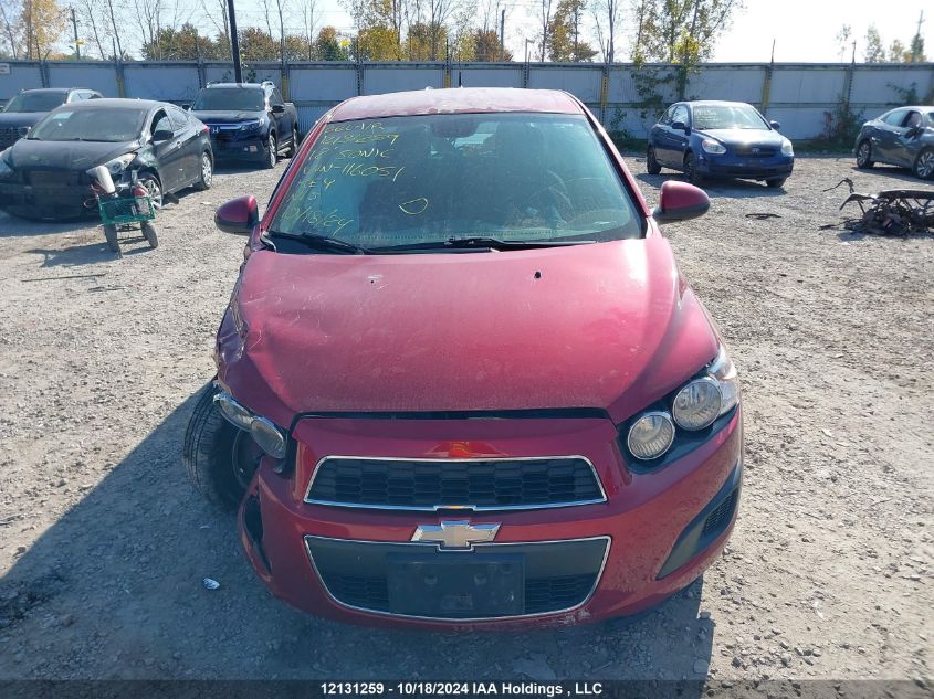 2012 Chevrolet Sonic VIN: 1G1JC6EHXC4116051 Lot: 12131259