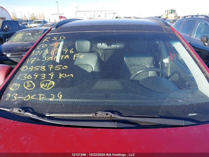 2017 Hyundai Santa Fe Sport VIN: 5XYZUDLA0HG458750 Lot: 12131346