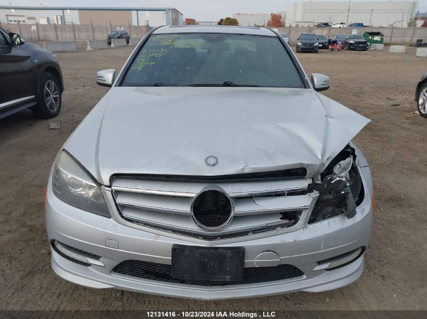 2011 Mercedes-Benz C-Class VIN: WDDGF8FB3BF556992 Lot: 12131416