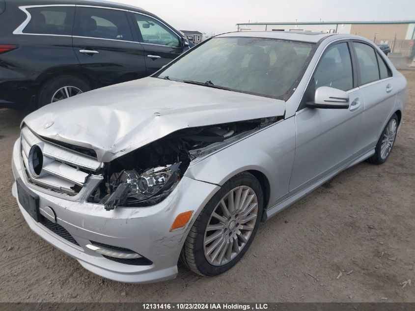 2011 Mercedes-Benz C-Class VIN: WDDGF8FB3BF556992 Lot: 12131416